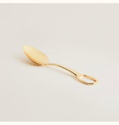 Hermes gold plated spoon