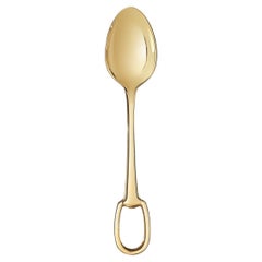 Hermes gold plated spoon