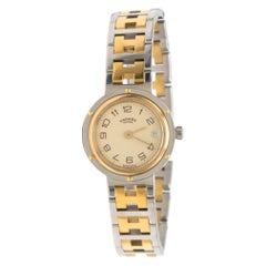 Hermes Gold-Plated Vintage Clipper Watch