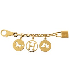 Hermes Gold Rare Breloque Bag Charm Limited Edition