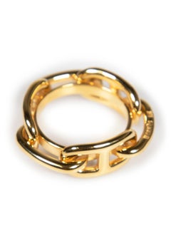 Hermes Gold Regate 90 Scarf Ring