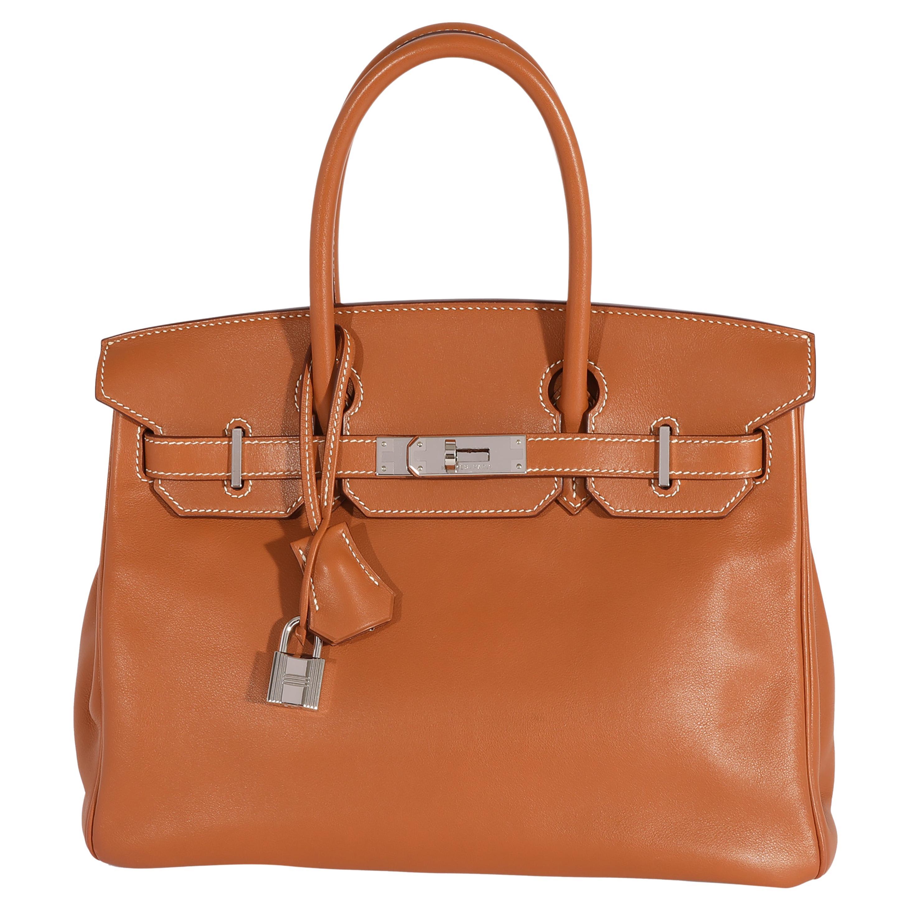 HERMES Etoupe Swift leather and Toile Canvas LINDY 30 Shoulder Bag at  1stDibs