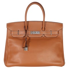 Hermès Gold Swift Birkin 35 PHW
