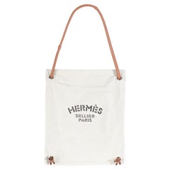 Hermès Gold Swift Craie Maline Grooming Bag