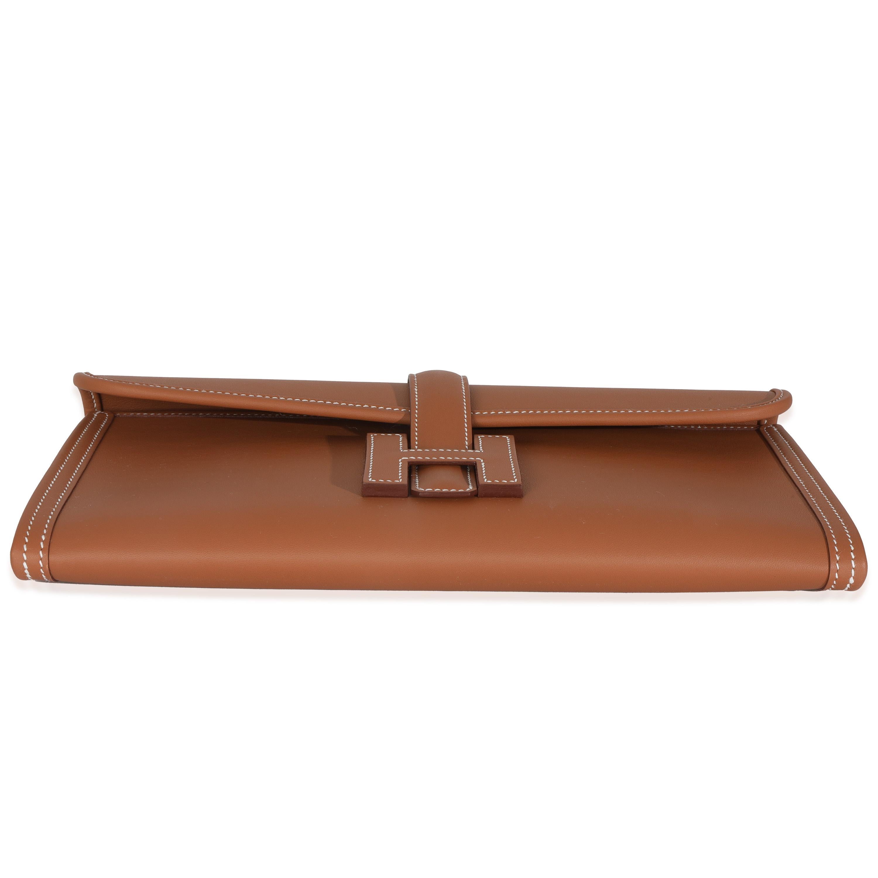 Hermès Gold Swift Elan Jige 29 Clutch im Angebot 2