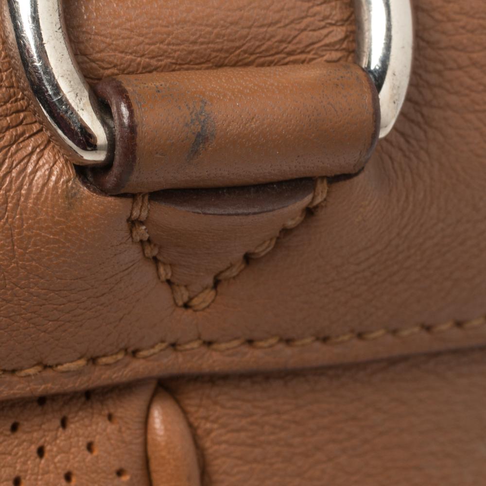 Hermes Gold Swift Leather Palladium Hardware Berline 29 Bag In Good Condition In Dubai, Al Qouz 2