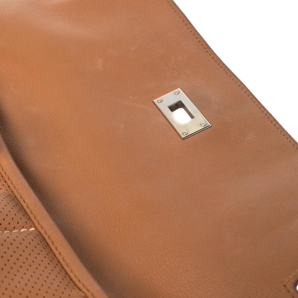 Women's Hermes Gold Swift Leather Palladium Hardware Berline 29 Bag