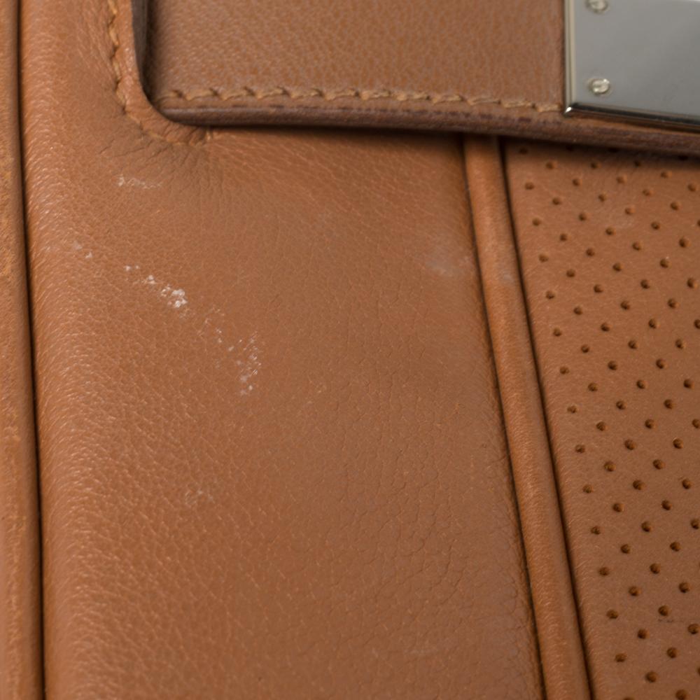 Hermes Gold Swift Leather Palladium Hardware Berline 29 Bag 1