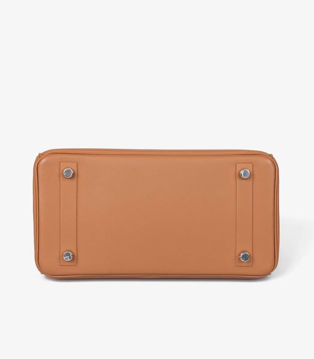 Hermès Gold Swift Leather Shadow Birkin 25cm Retourne 2