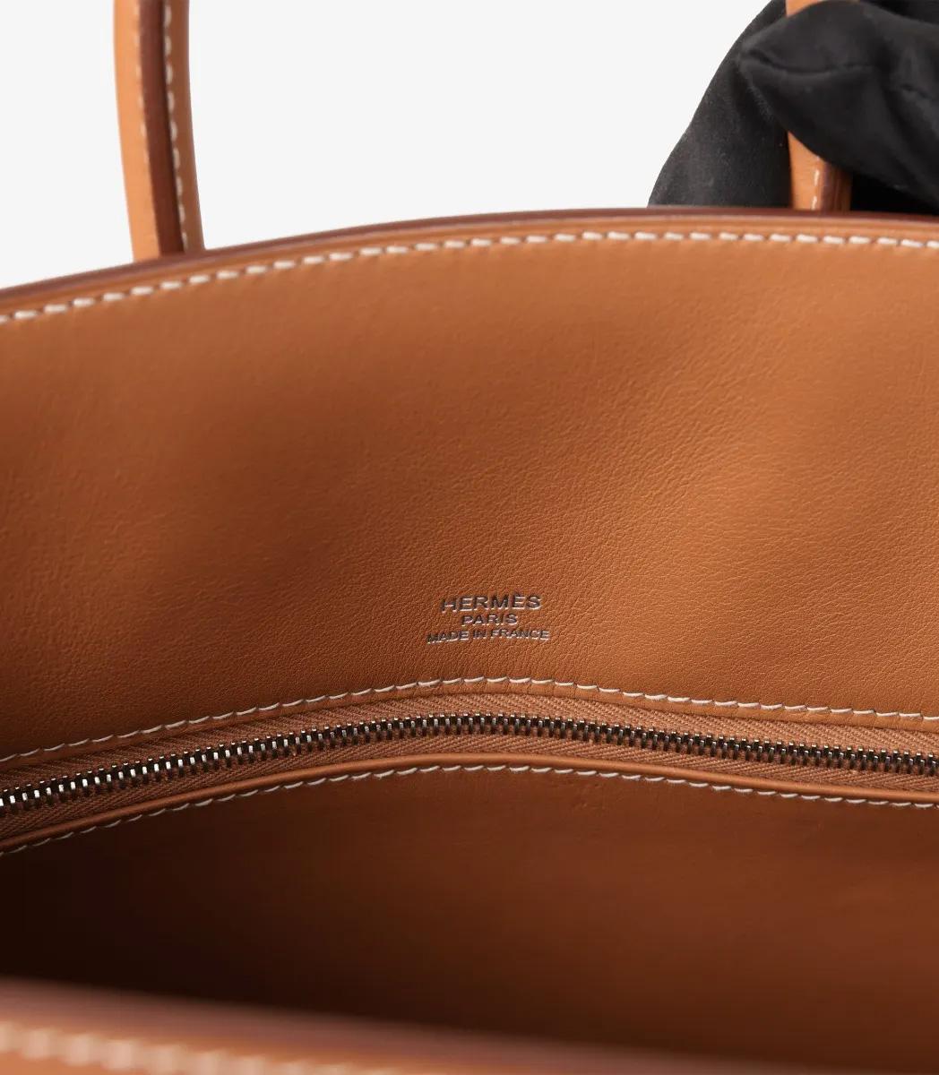 Hermès Gold Swift Leather Shadow Birkin 25cm Retourne 4