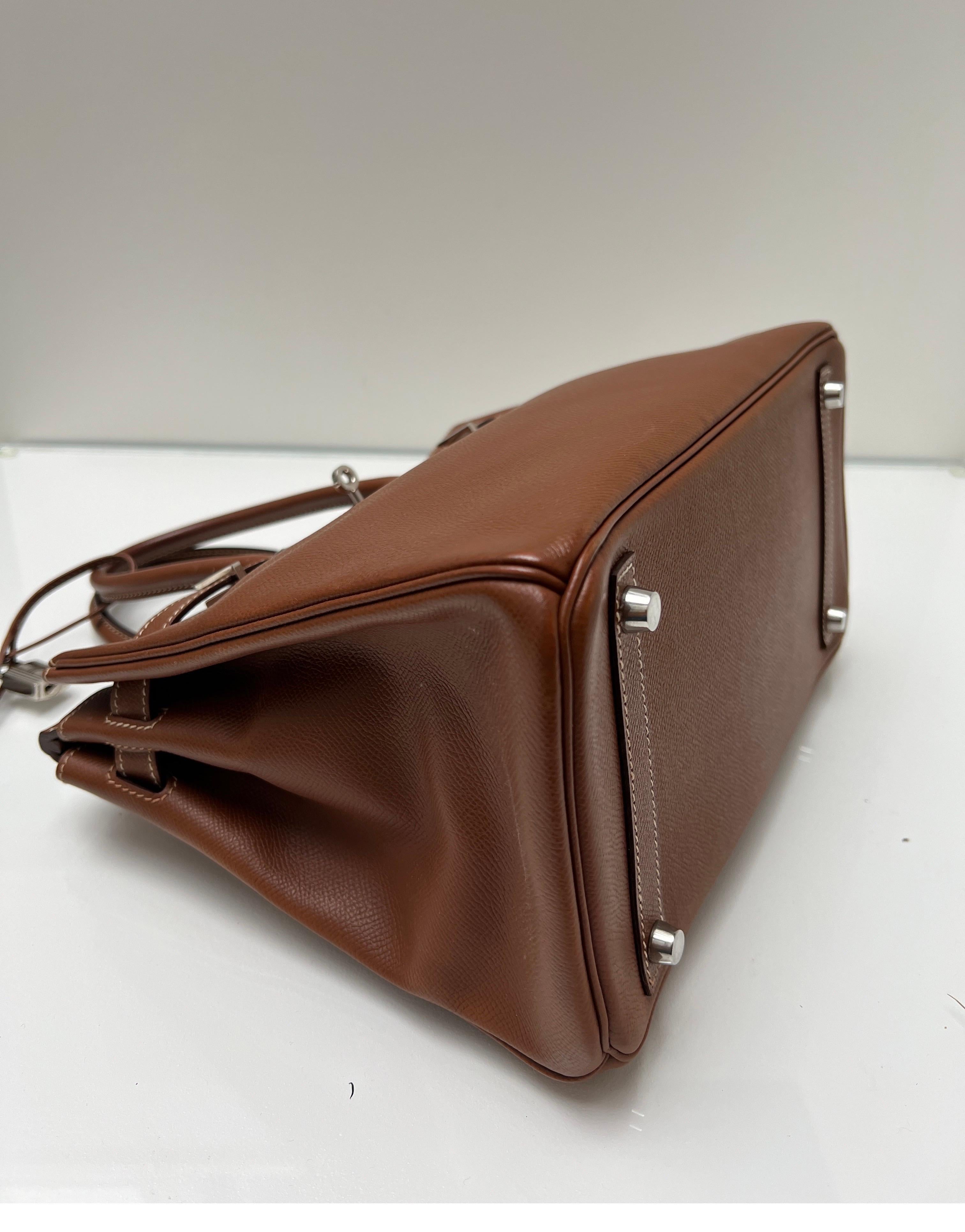 Hermes Gold Tan Birkin 30 Bag 5