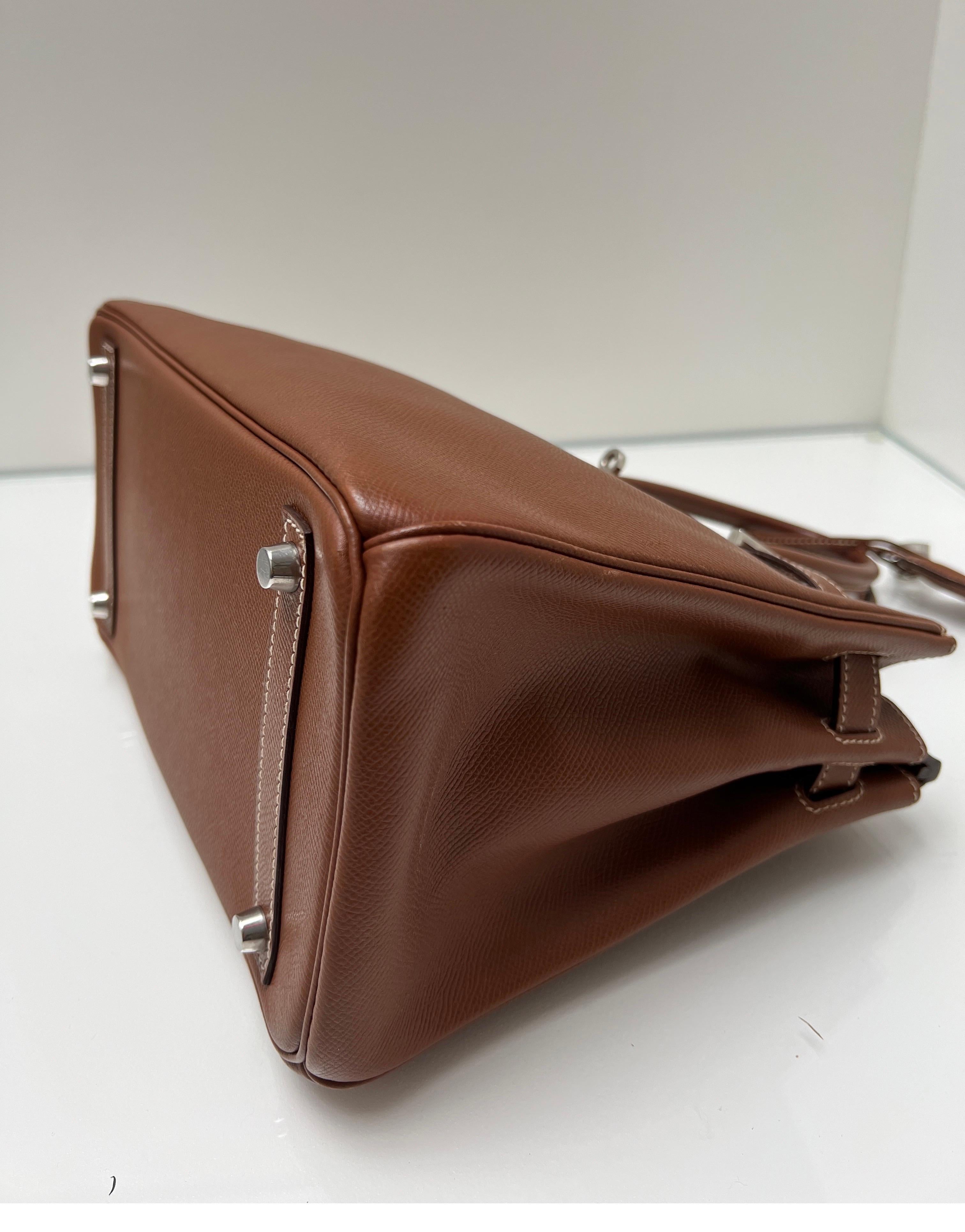 Hermes Gold Tan Birkin 30 Bag 6