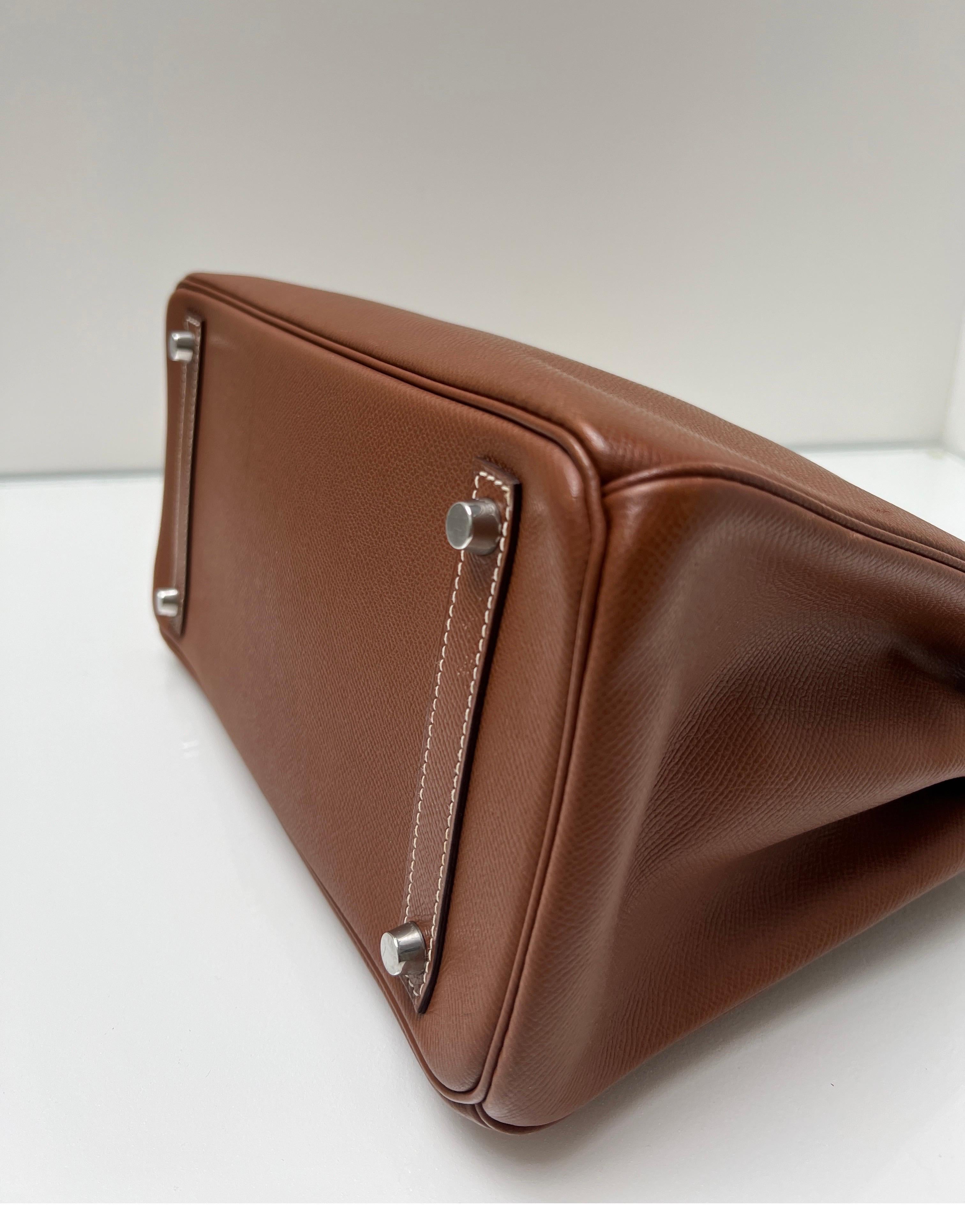 Hermes Gold Tan Birkin 30 Bag 7