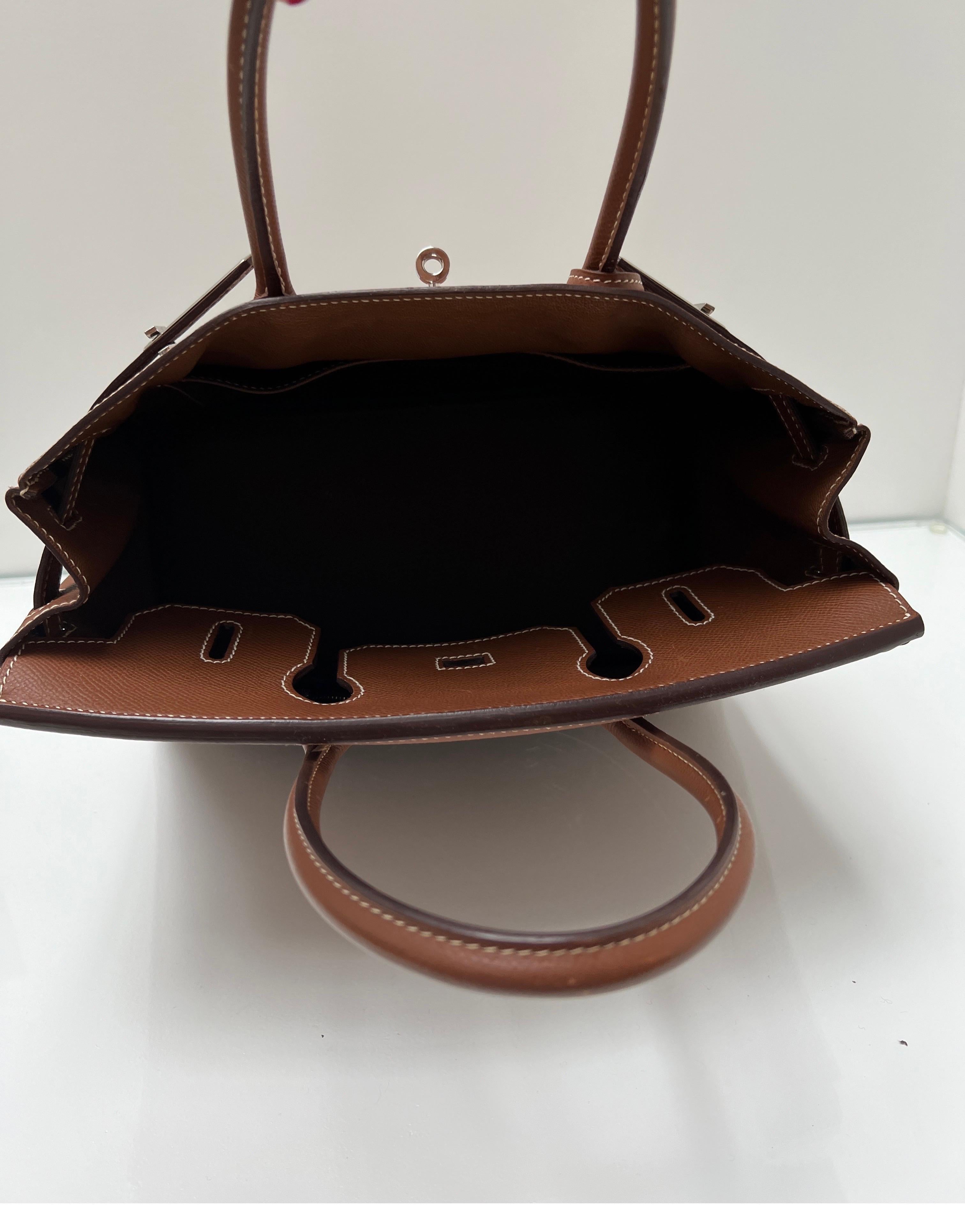 Hermes Gold Tan Birkin 30 Bag 9