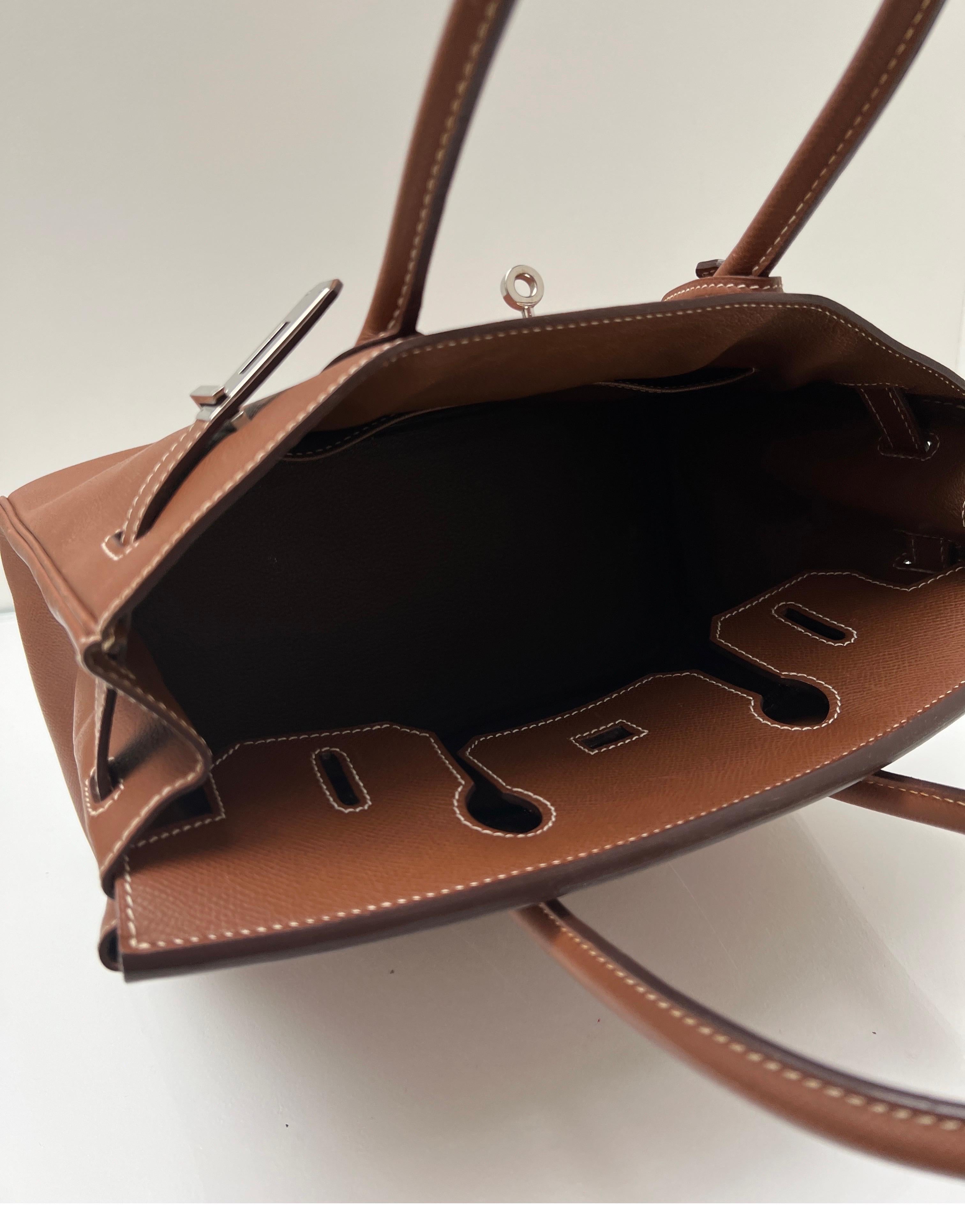 Hermes Gold Tan Birkin 30 Bag 10
