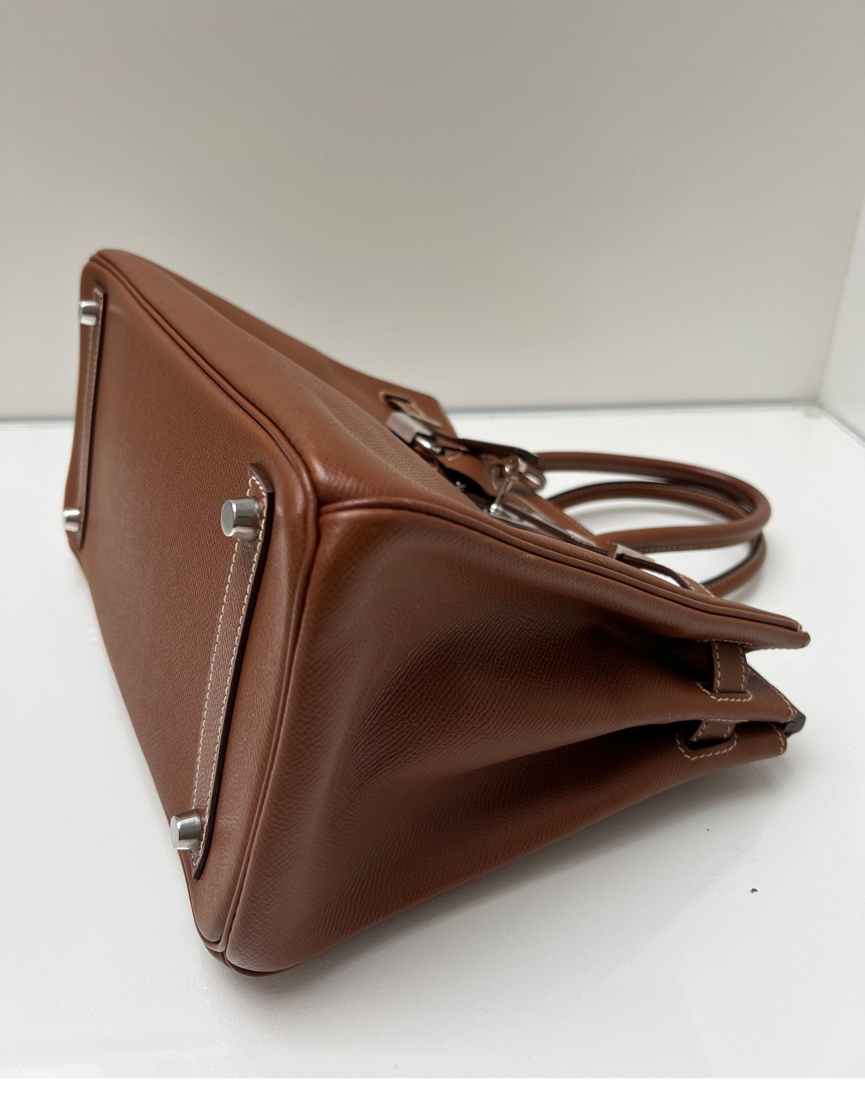Hermes Gold Tan Birkin 30 Bag 14