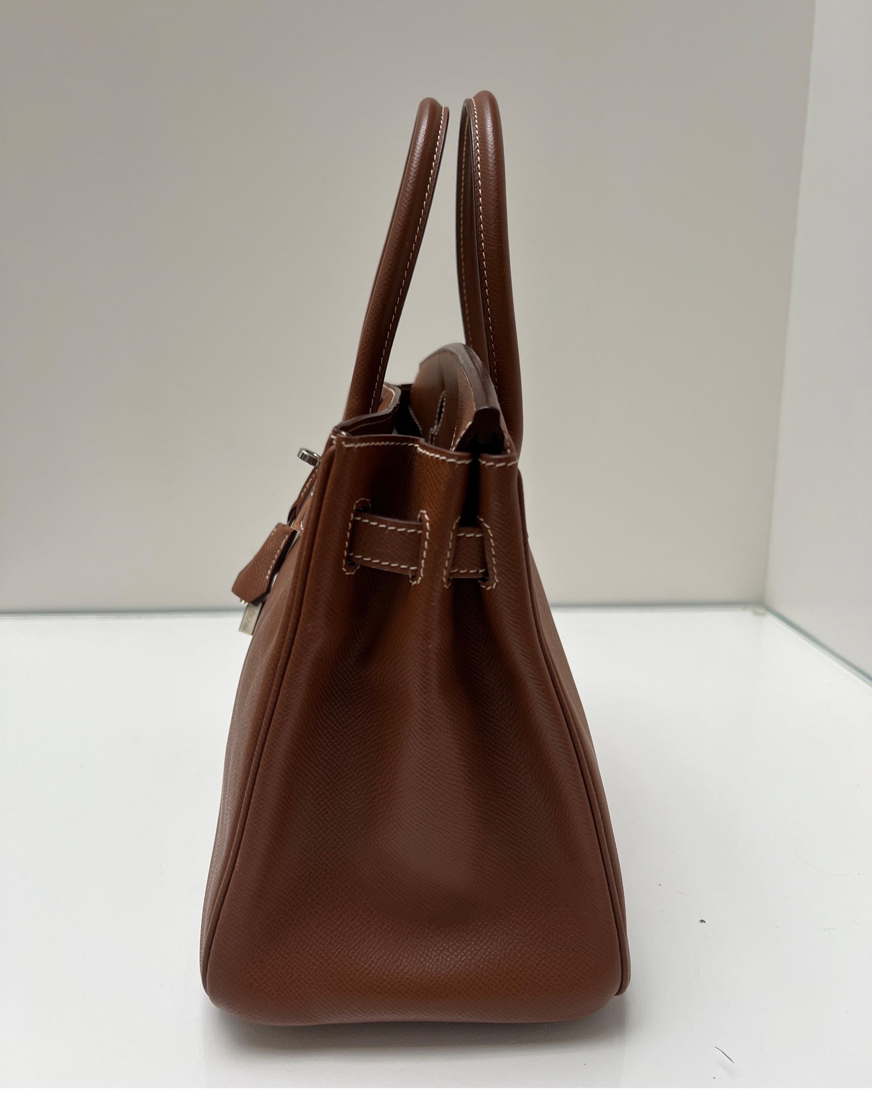 Hermes Gold Tan Birkin 30 Bag 1