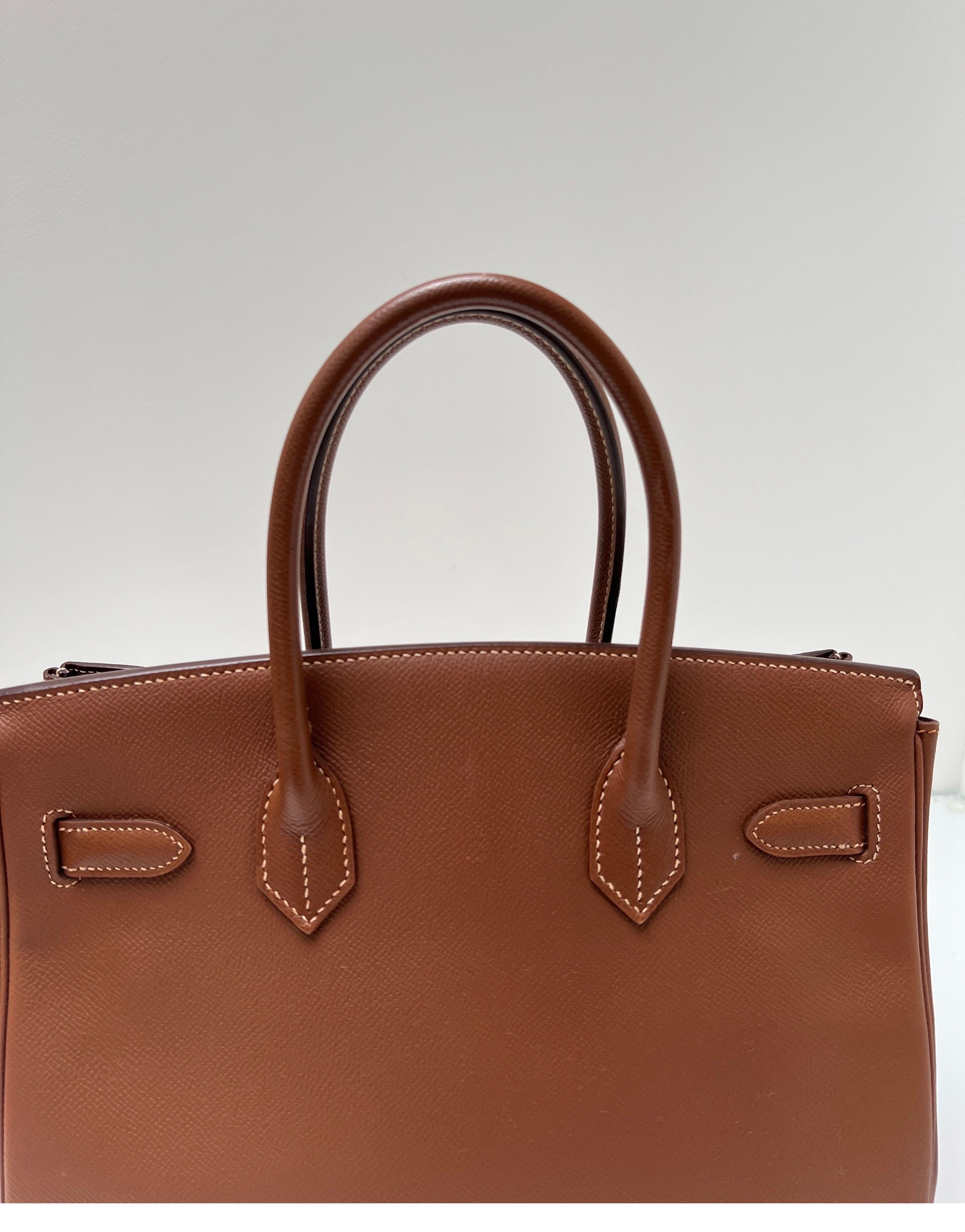 Hermes Gold Tan Birkin 30 Bag 3