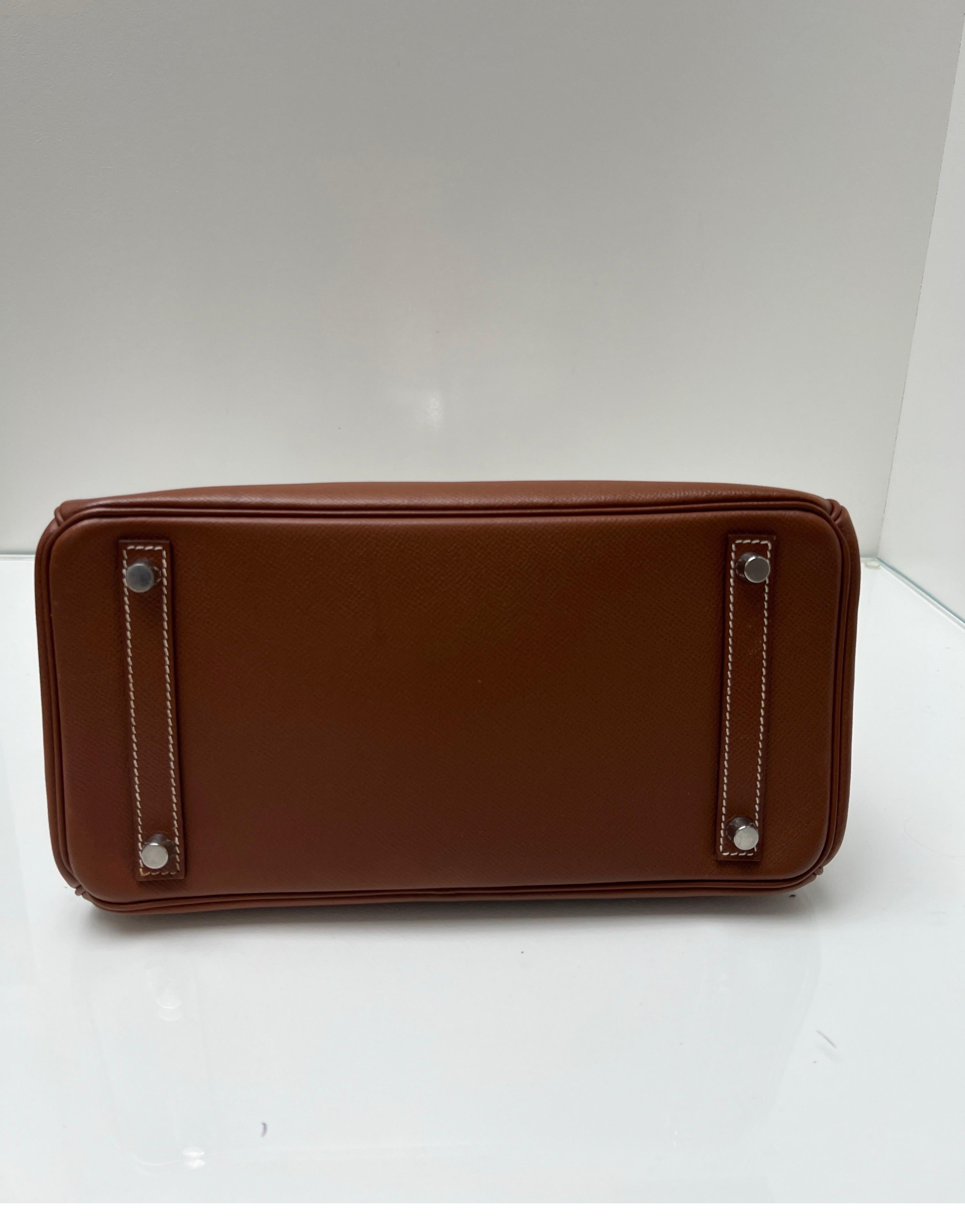 Hermes Gold Tan Birkin 30 Bag 4
