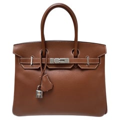 Hermes Gold Tan Birkin 30 Bag