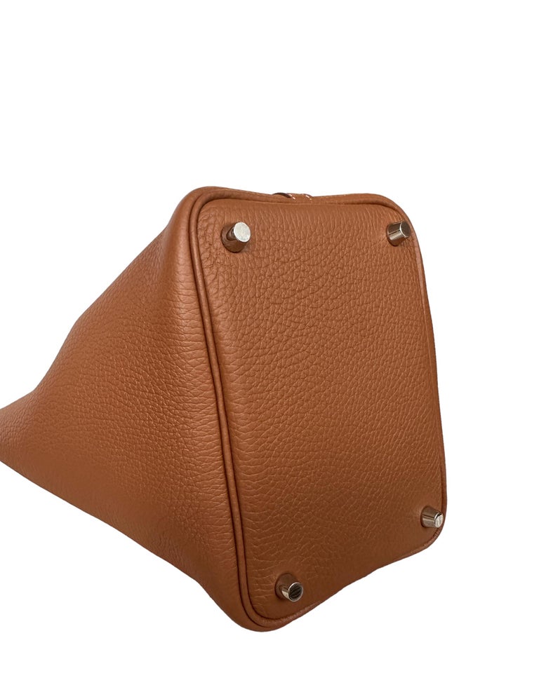 Hermes Picotan Lock mm Handbag Biscuit G Metal Fittings Taurillon Clemence Z Engraved