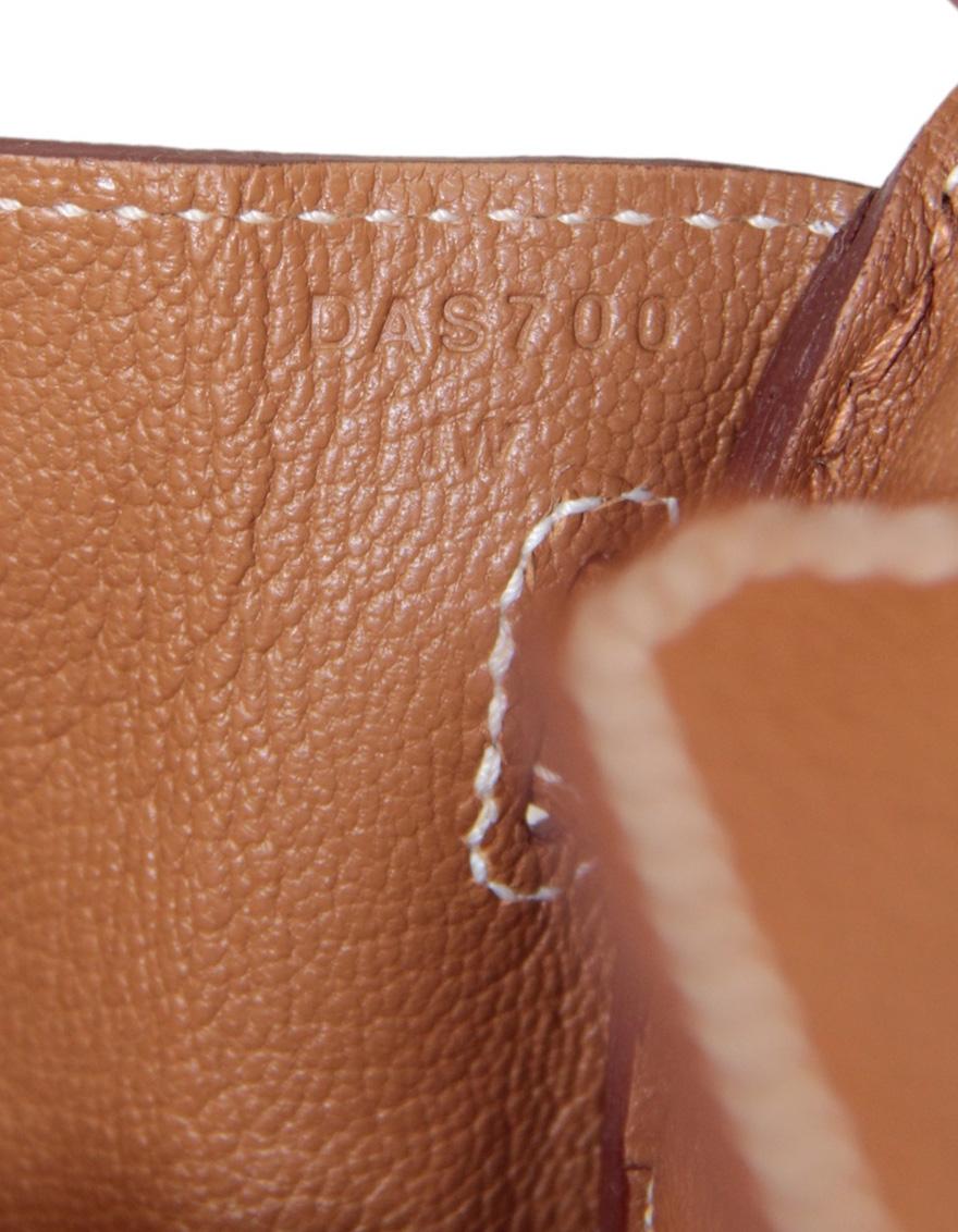 Hermes Gold Tan Togo Leather 25cm Birkin Bag GHW For Sale 2