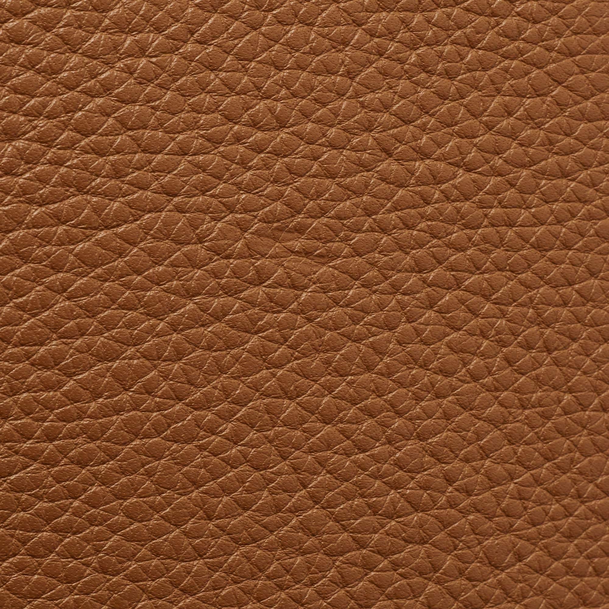 Hermes Gold Taurillion Clemence Leather Palladium Finish Birkin 35 Bag 5
