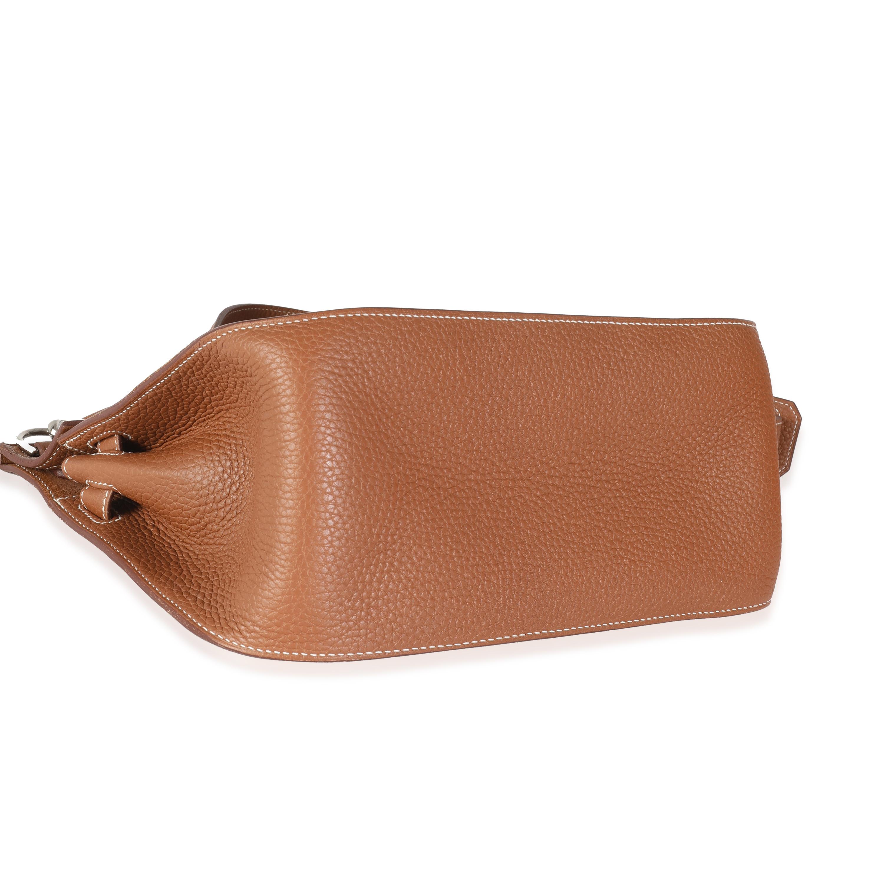 Hermès Gold Taurillon Clemence Jypsiere 28 PHW 2