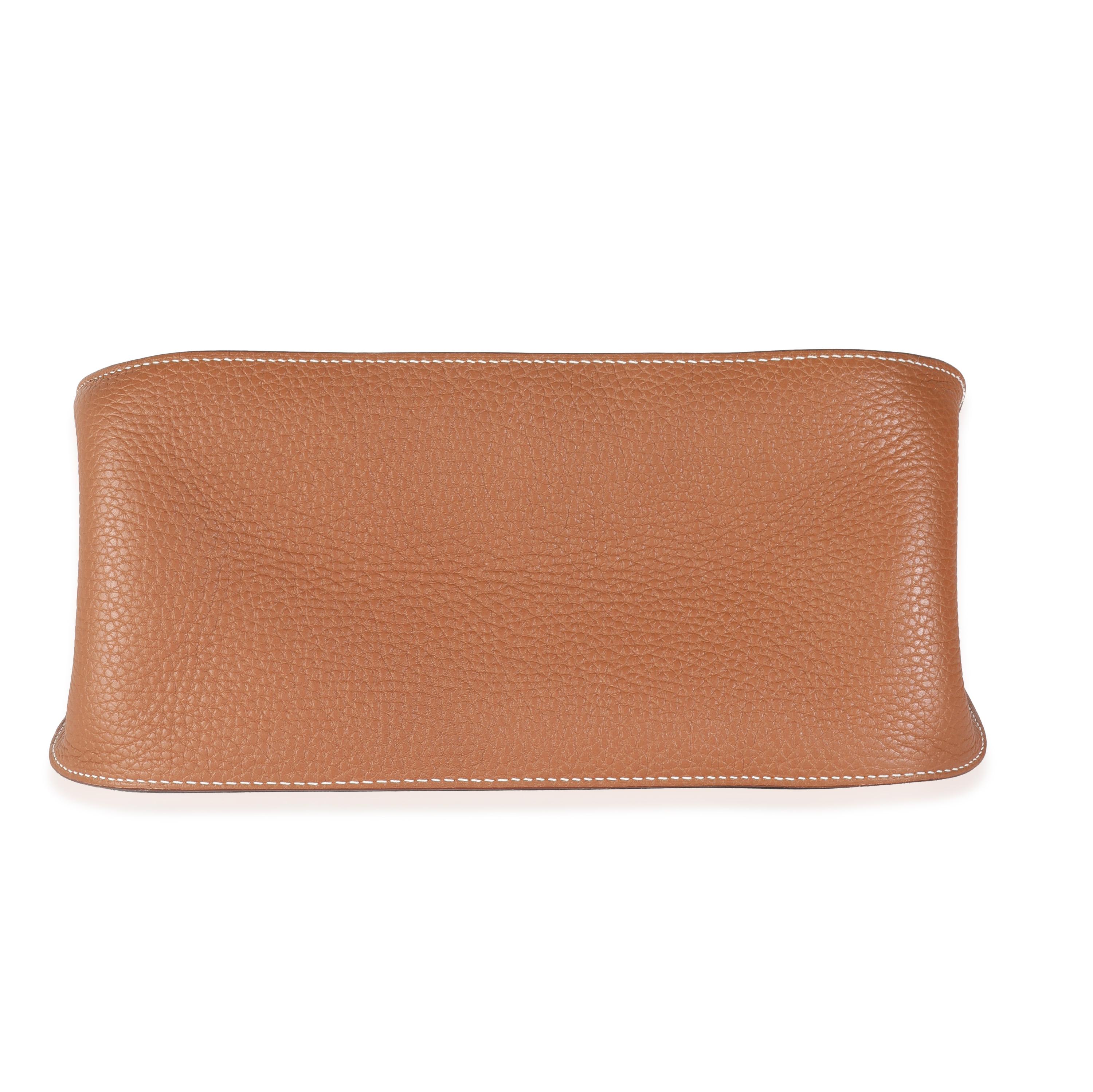 Hermès Gold Taurillon Clemence Jypsiere 28 PHW 3
