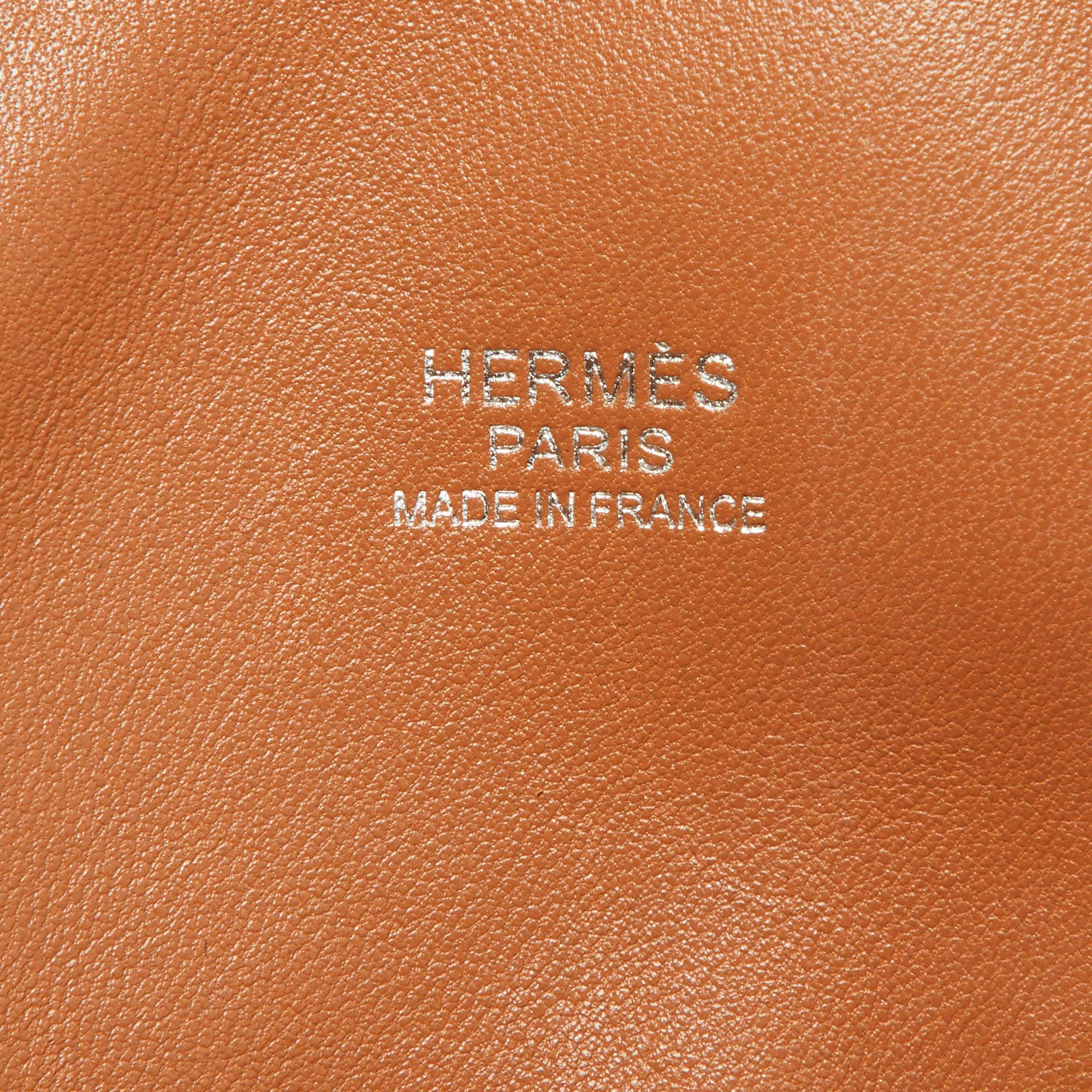 Women's Hermes Gold Taurillon Clemence Leather Bolide 31 Bag