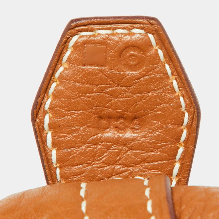 Hermes Gold Taurillon Clemence Leather Bolide 31 Bag Hermes