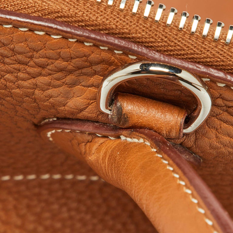 Hermes Gold Taurillon Clemence Leather Bolide 31 Bag Hermes