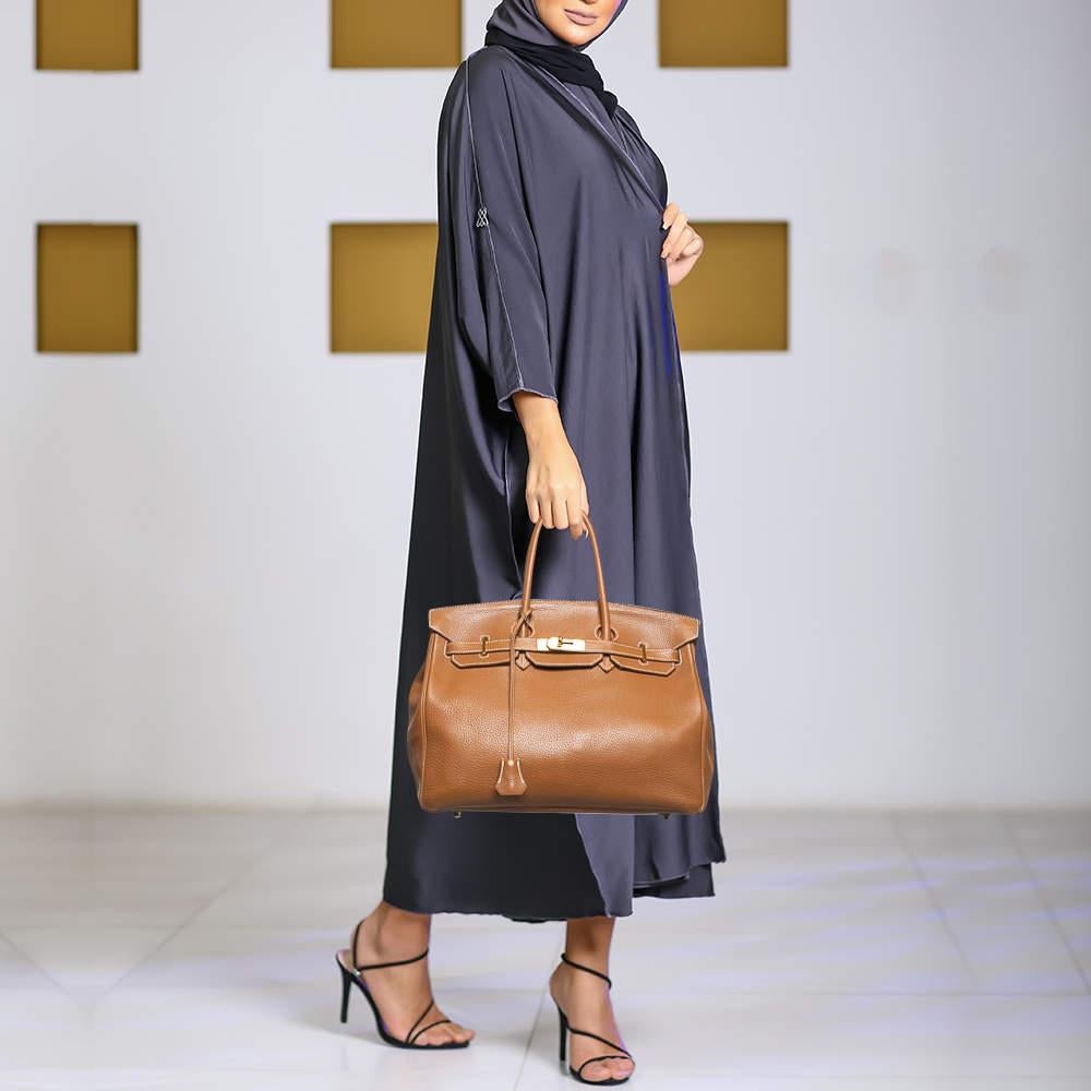 Its timeless design  rich history  impeccable construction  and limited availability have made the iconic Birkin a coveted work of art and a great investment. Were bringing the icon to you with this Birkin 35. Made in France  it is sewn using