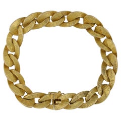 Hermes Gold Textured Bracelet, French, circa 1960