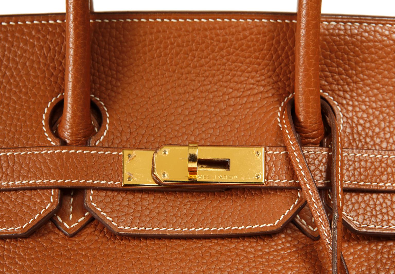 Hermès Gold Togo 35 cm Birkin bag with Gold HW 1