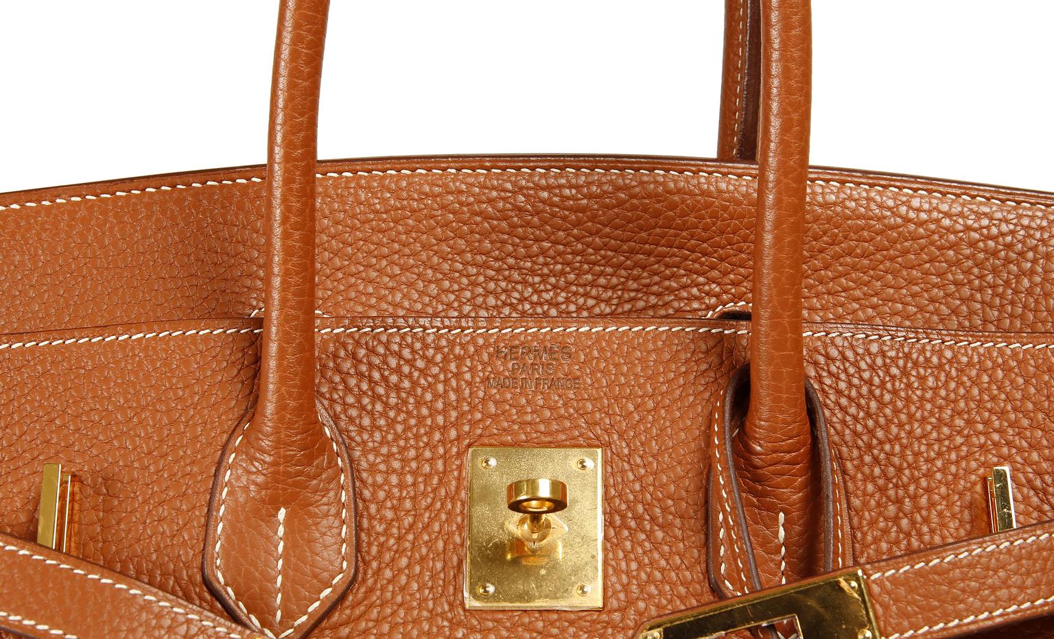 Hermès Gold Togo 35 cm Birkin bag with Gold HW 2