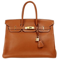 Hermès Gold Togo 35 cm Birkin bag with Gold HW