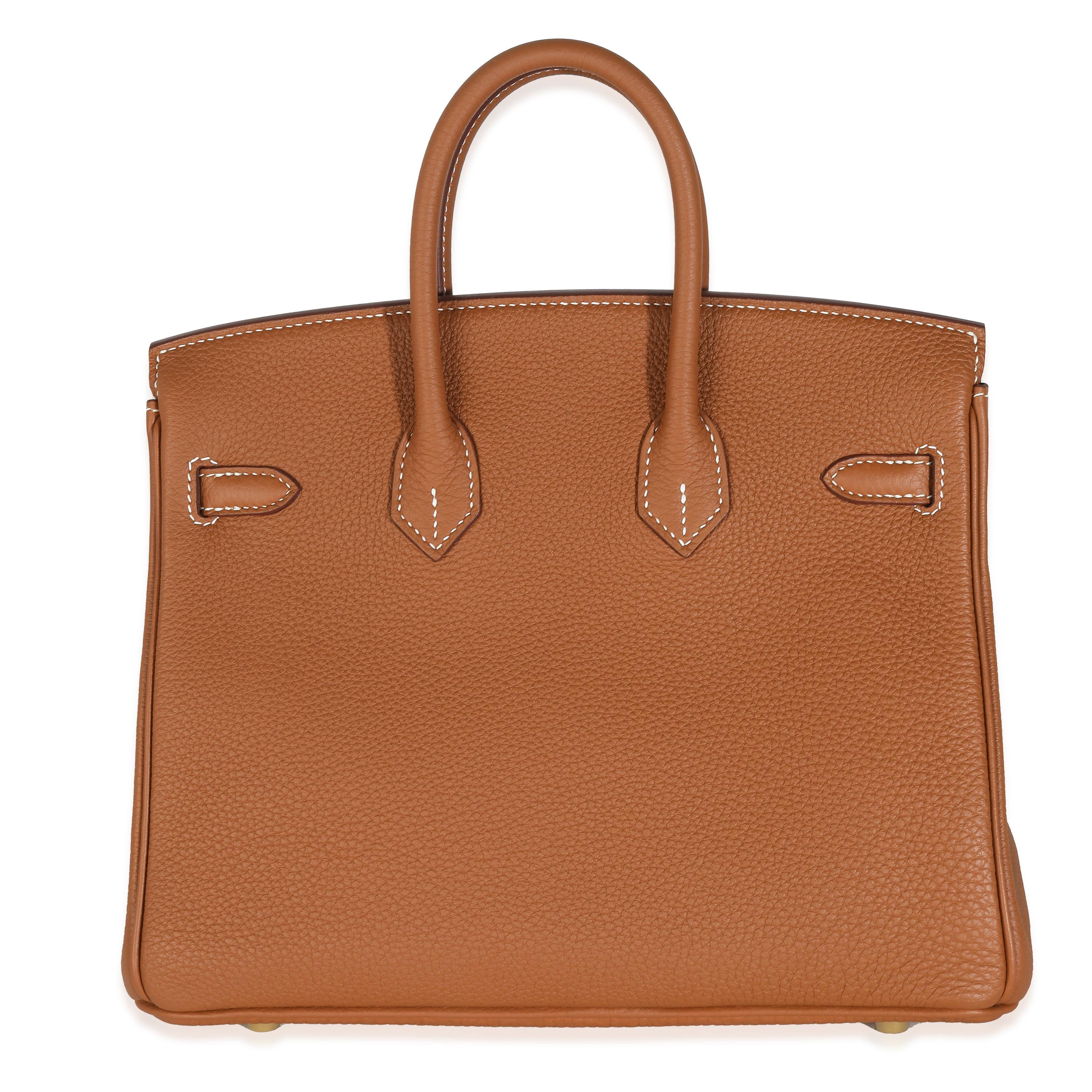 Listing Title: Hermès Gold Togo Birkin 25 GHW
SKU: Z143467
Condition: Pre-owned 
Condition Description: The elusive Birkin bag from Hermès was designed after then-artistic director, Jean-Louis Dumas, was sat next to Jane Birkin on a flight from