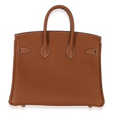 Hermès Gold Togo Birkin 25 GHW