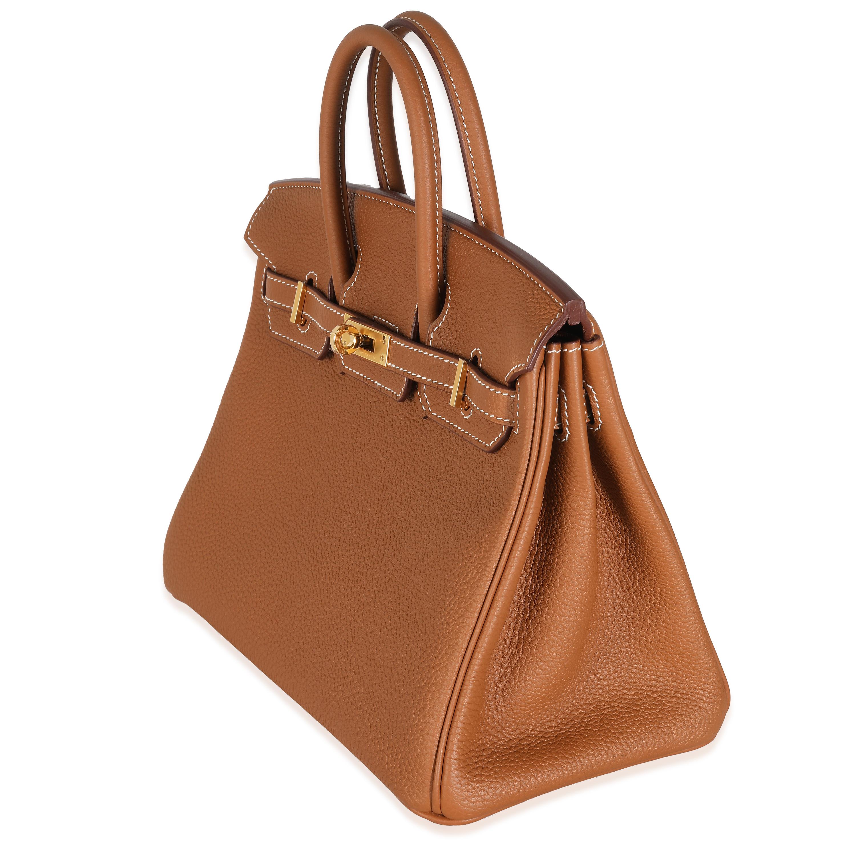 Hermès Gold Togo Birkin 25 GHW In Excellent Condition In New York, NY