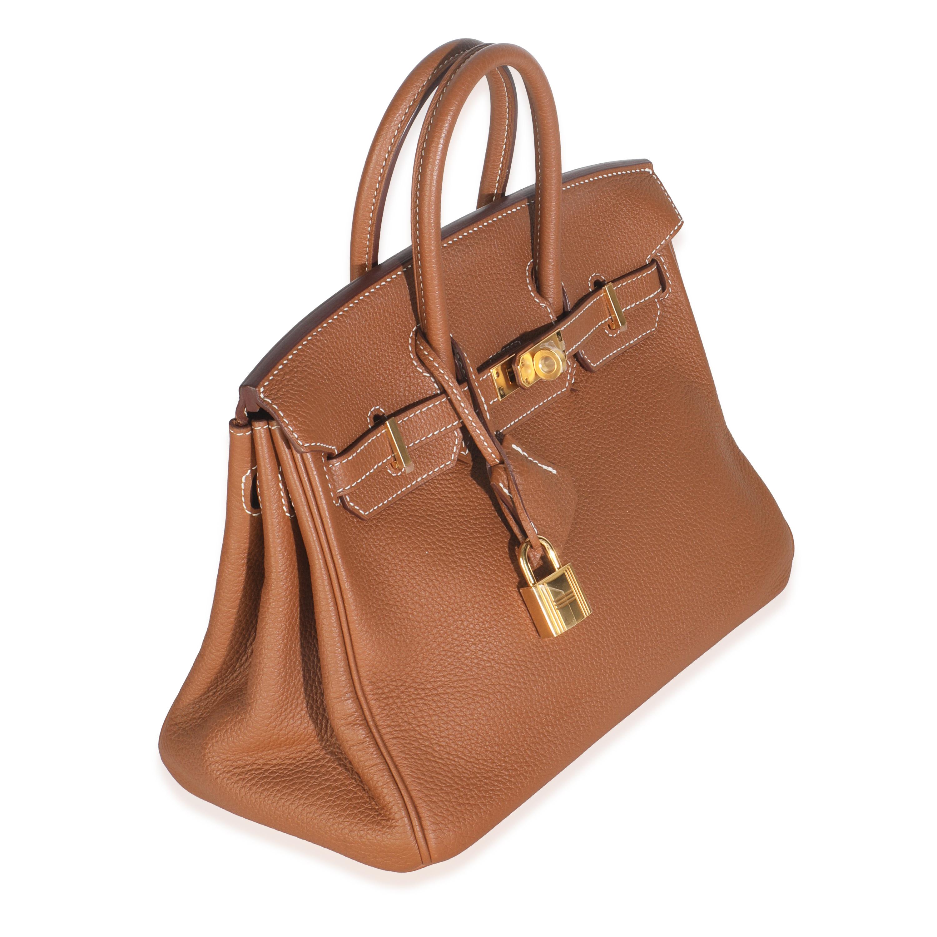 Hermès Gold Togo Birkin 25 GHW im Zustand „Neu“ im Angebot in New York, NY