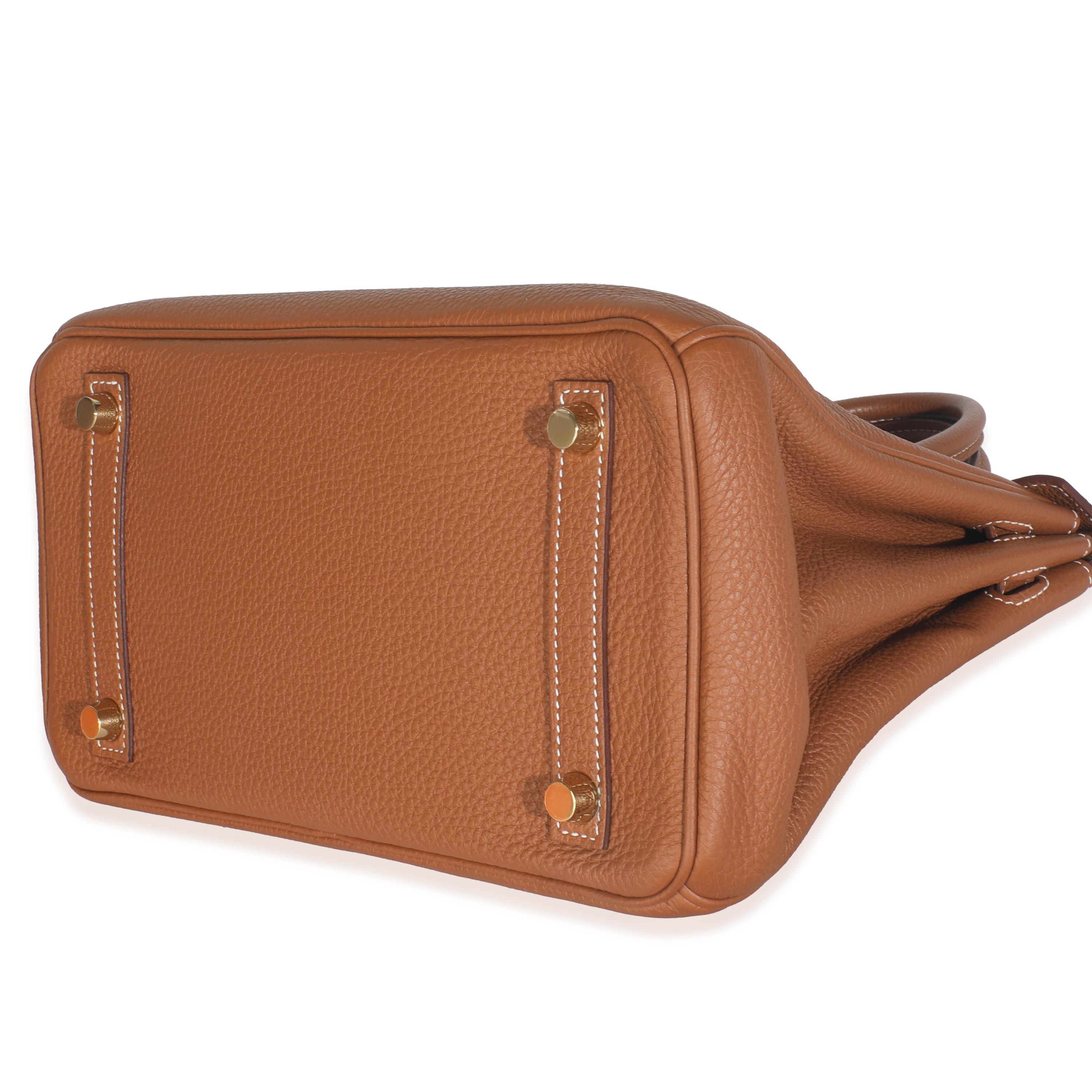 Hermès Gold Togo Birkin 25 GHW Damen im Angebot