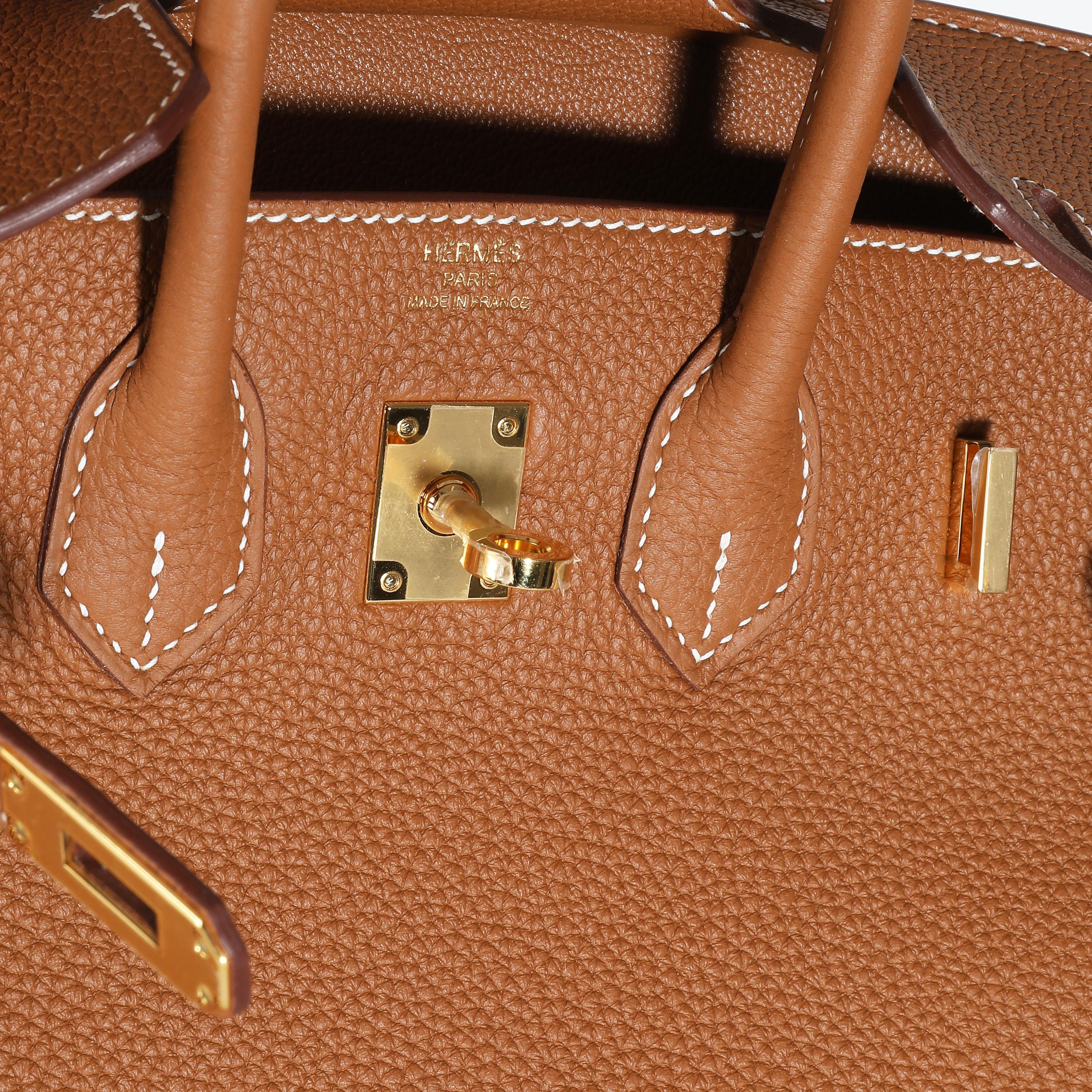 Hermès Gold Togo Birkin 25 GHW 1