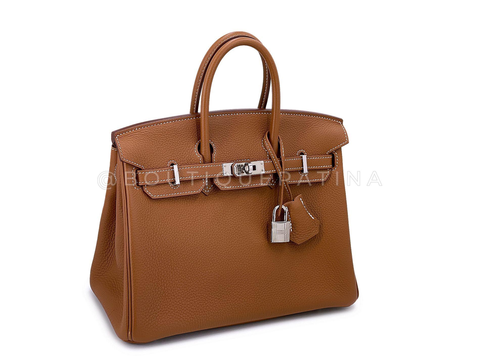 Store item: 67913
The Hermès Birkin is probably one of the most coveted and desired bags in the world. Hand crafted and hand stitched, these bags are extremely hard to find.

Interior is lined in chevre (goatskin) leather, and features a side pocket