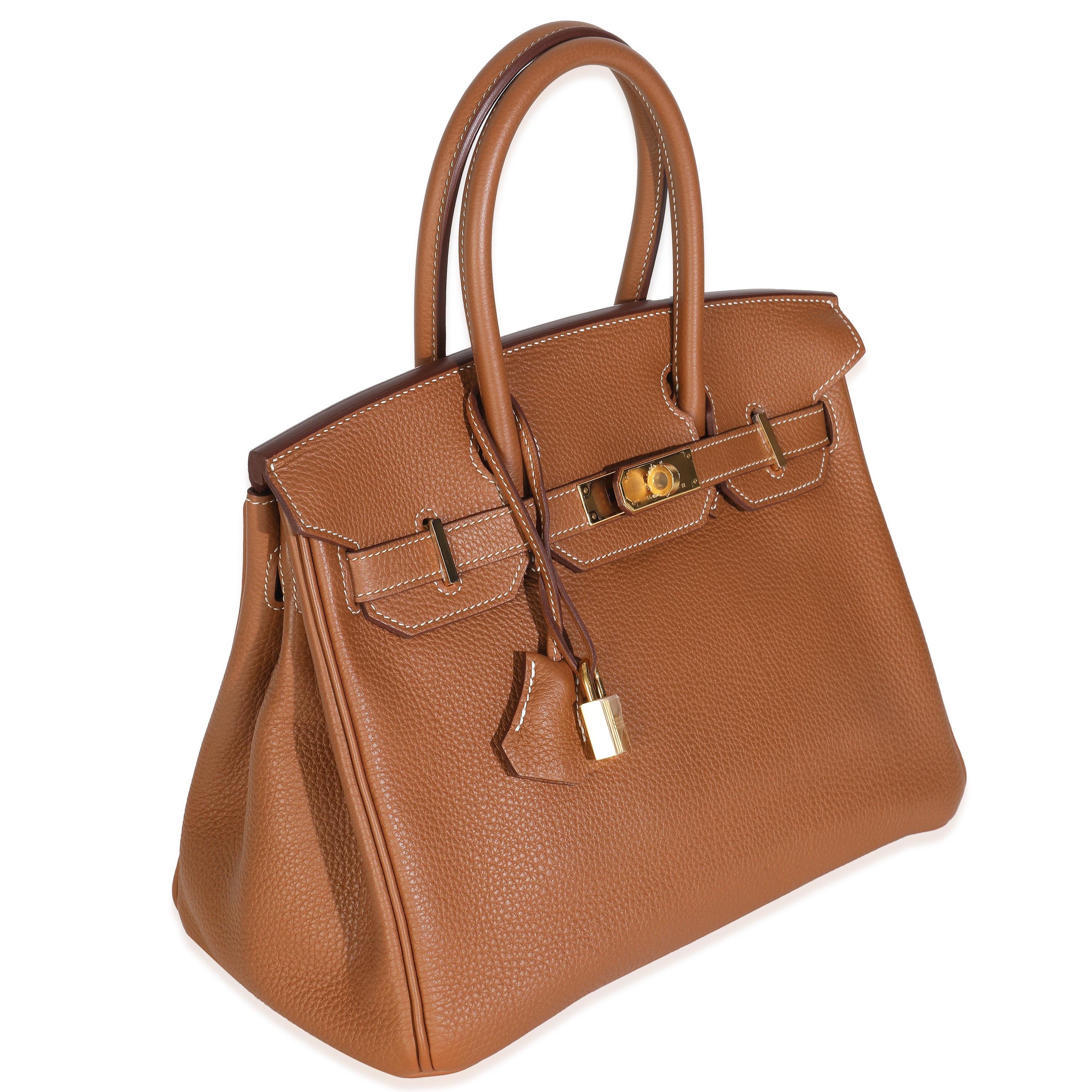 da uomo o donna Hermès Birkin Togo Oro 30 GHW in vendita