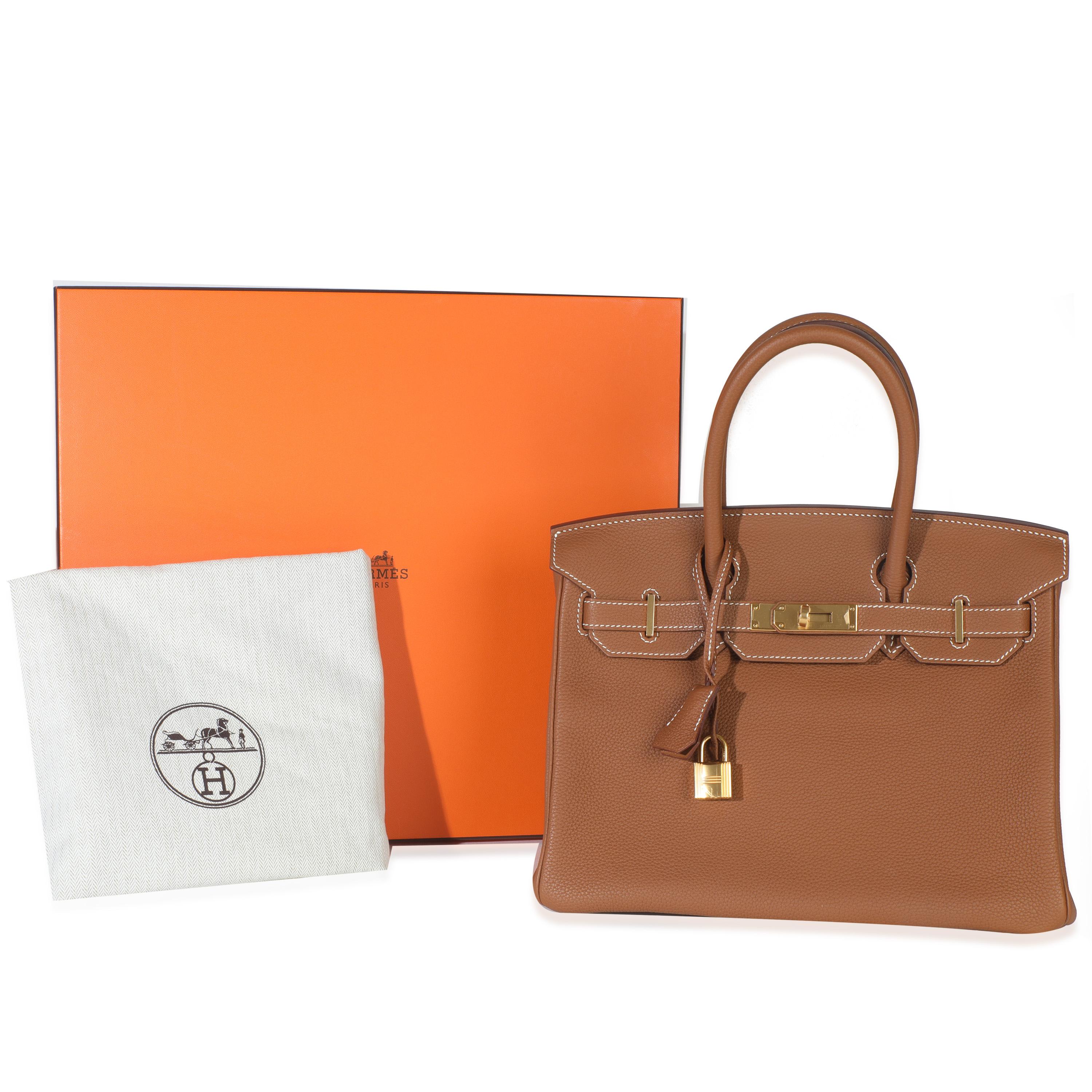Hermès Gold Togo Birkin 30 GHW en vente 1