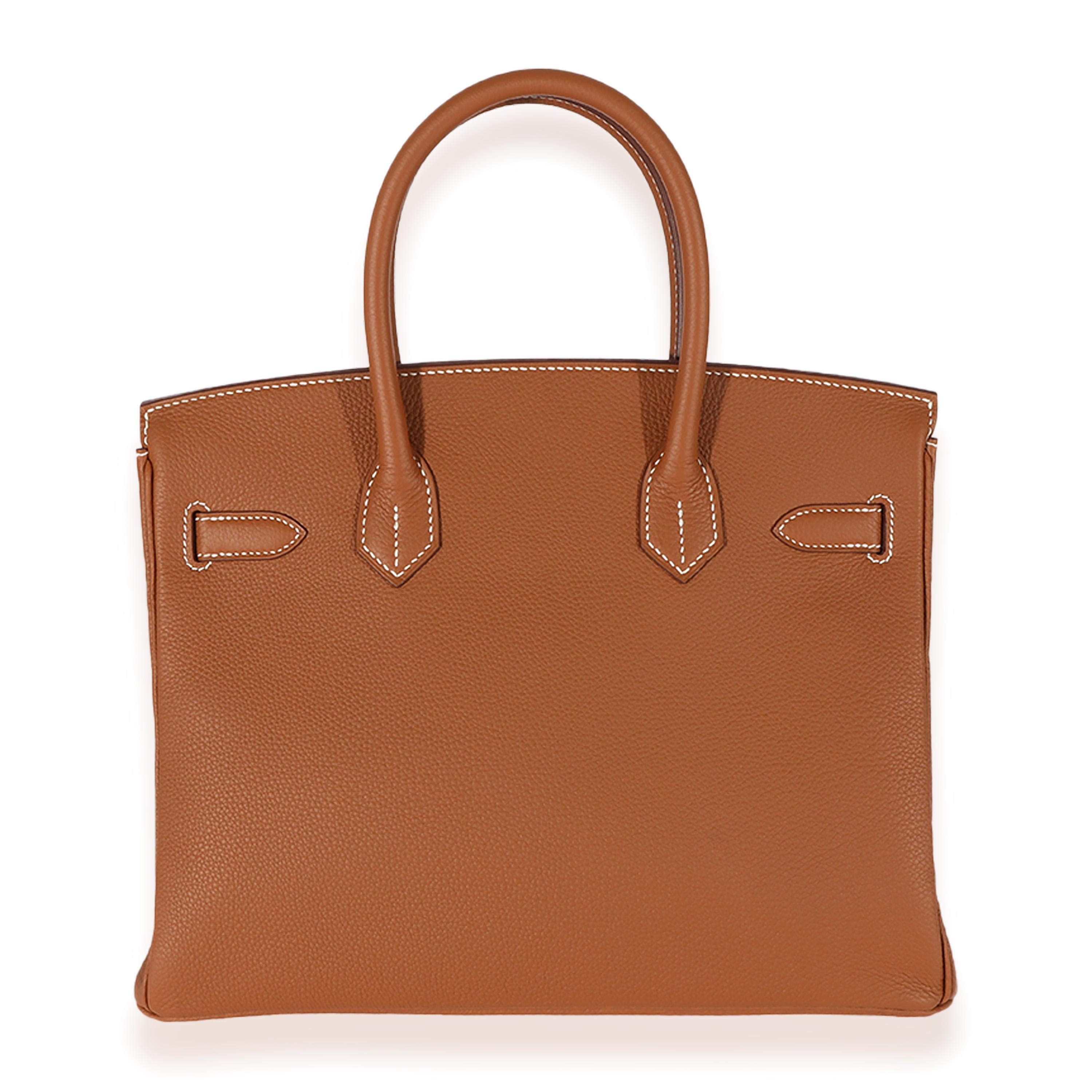 Hermès Gold Togo Birkin 30 PHW In Excellent Condition In New York, NY
