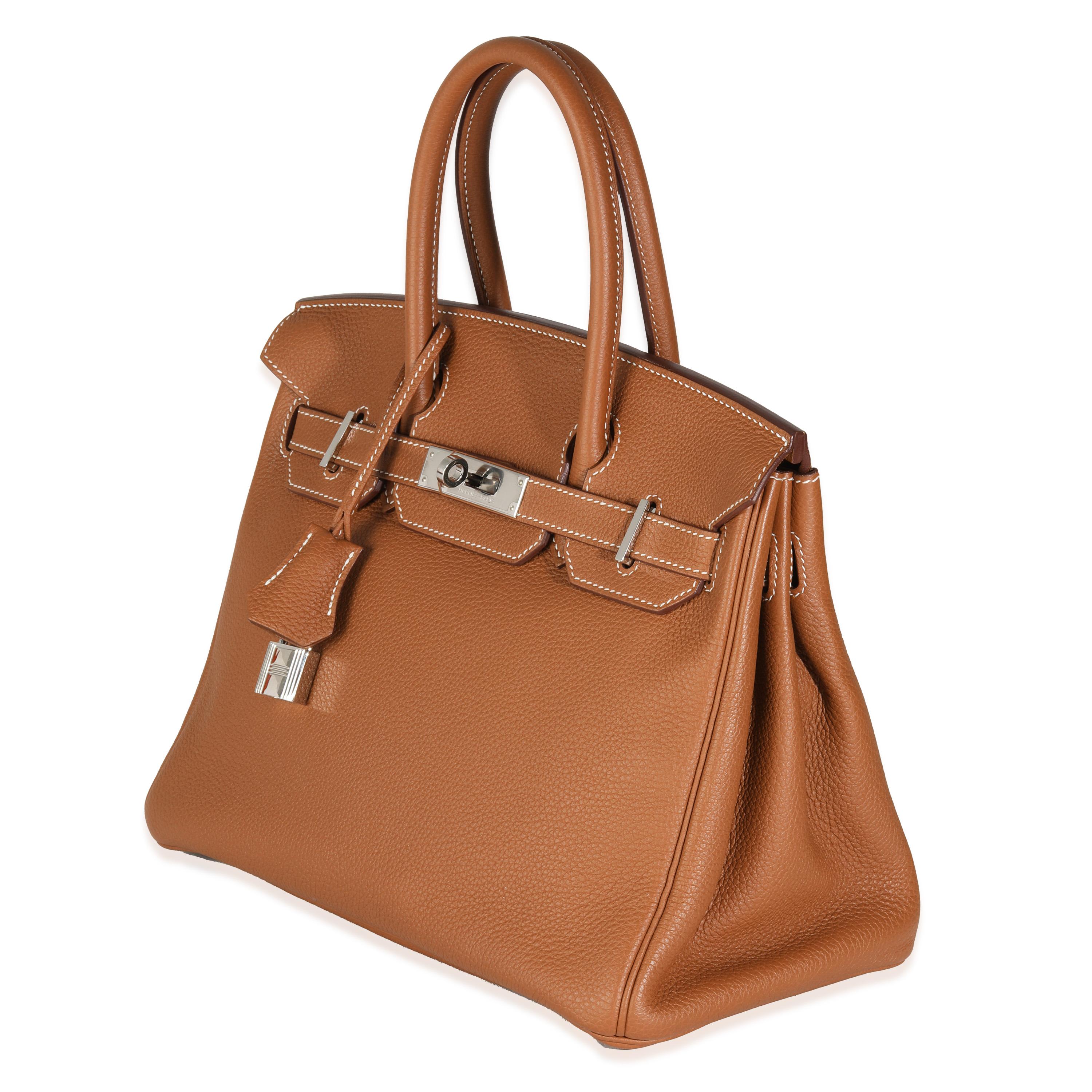 Hermès Gold Togo Birkin 30 PHW In Excellent Condition For Sale In New York, NY