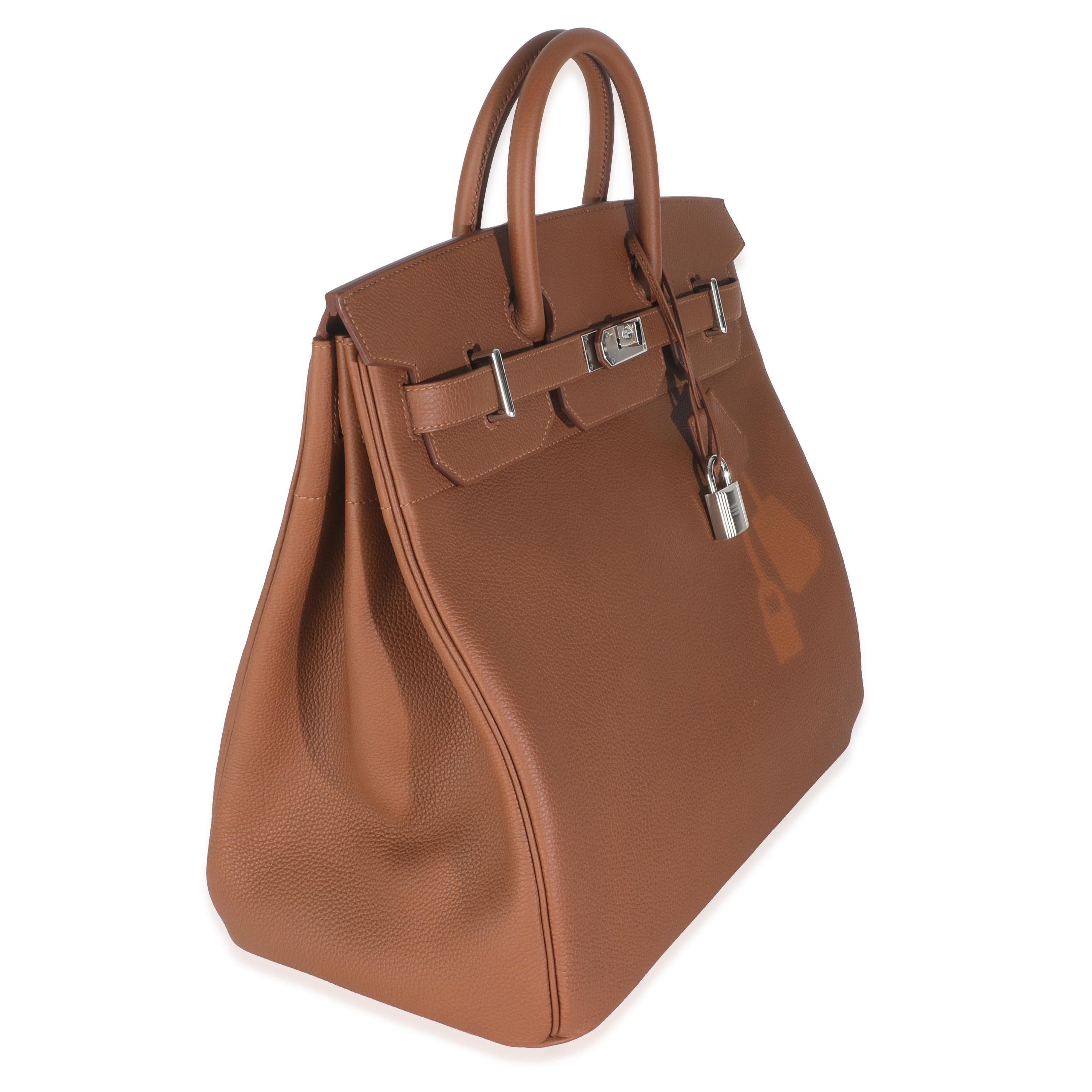 Hermès Coup De Soleil in oro Togo HAC Birkin 40 PHW in vendita 3