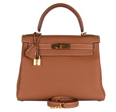 Hermes Gold Togo Kelly 28 Gold Hardware 2019